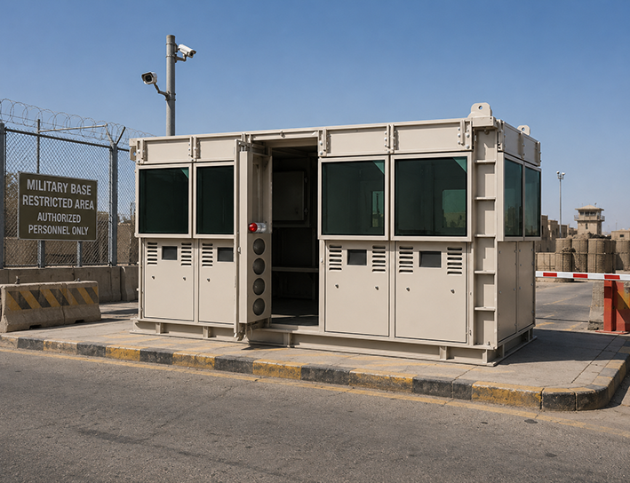 KF4 – FOUR OPERATOR BULLETPROOF SENTRY BOX — BULLETPROOF CABINS case study