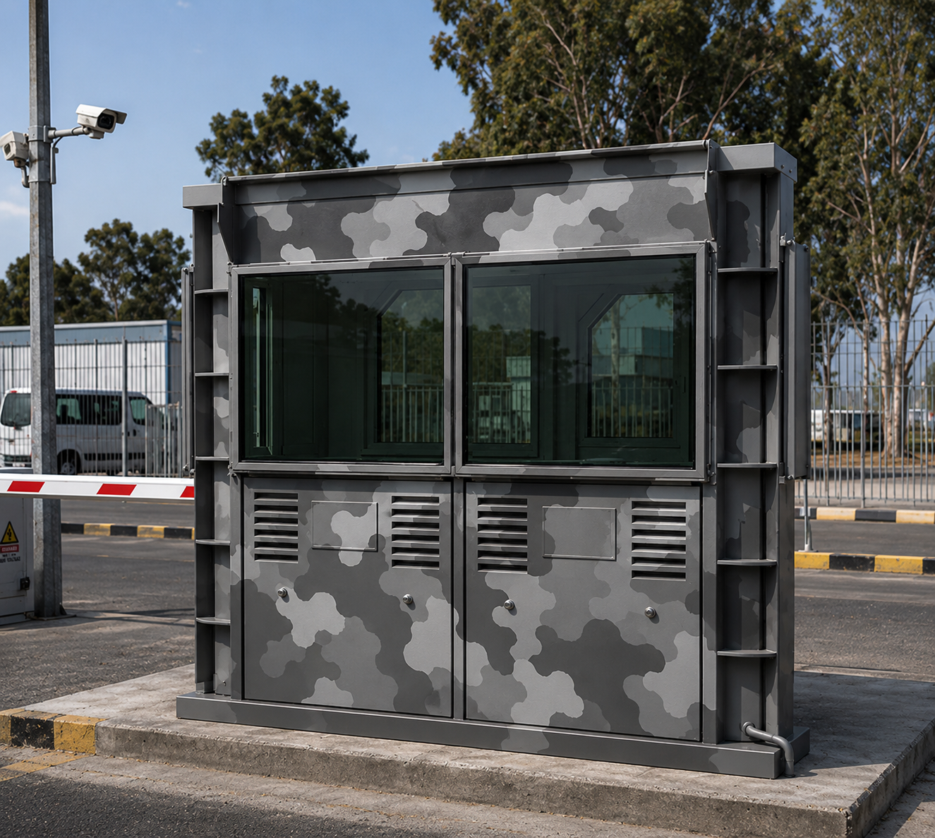 KF2 – TWO OPERATOR BULLETPROOF SENTRY BOX — BULLETPROOF CABINS case study